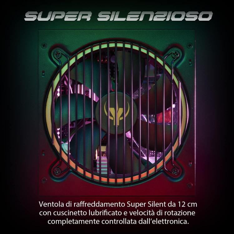 Spyco Typhoon Ps-851 Alimentatore Gaming 850W Modulare 80 Plus Gold Dc Cavi Flat