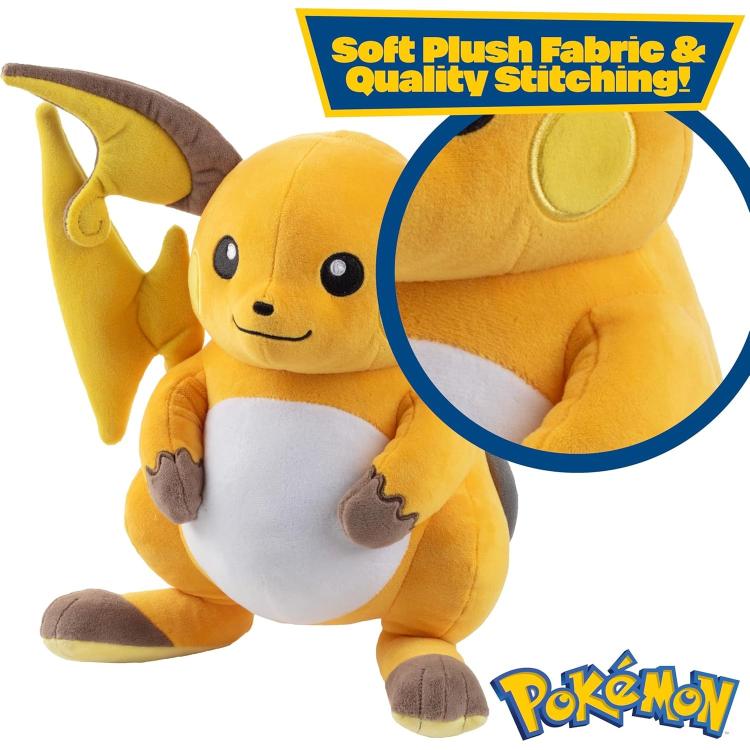 Pokémon - Peluche (Raichu) Morbido Grande 25Cm Pupazzo Plush Giocattoli Bambini