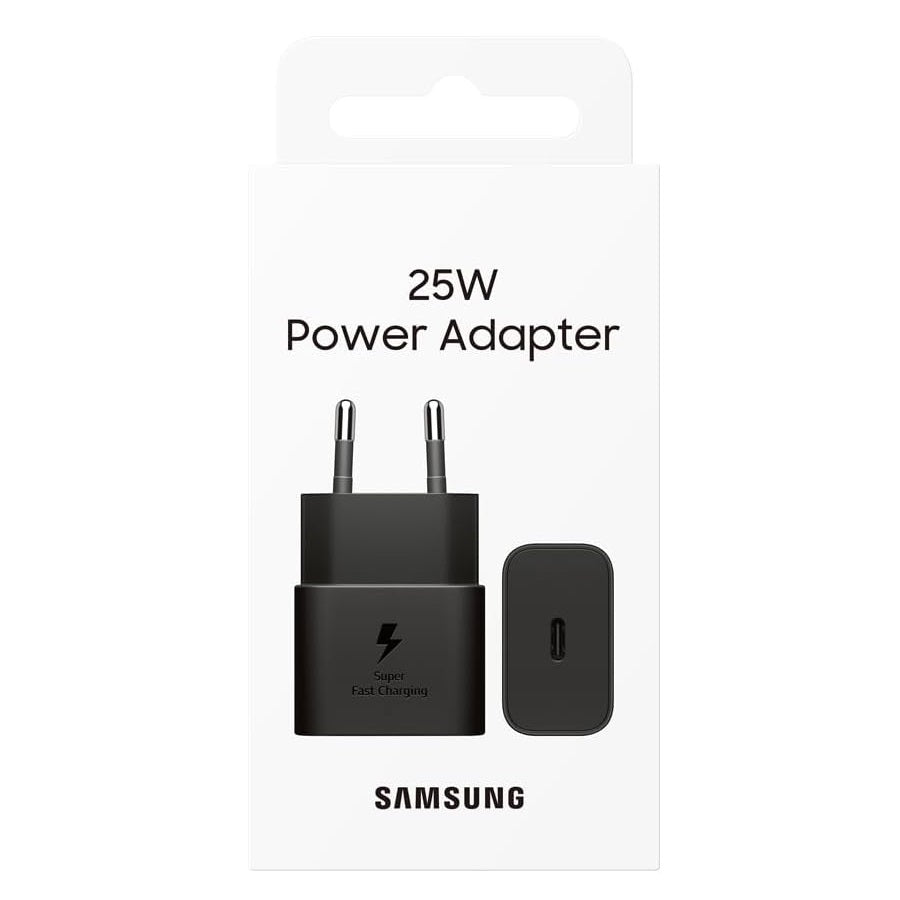 Samsung Caricatore Originale 25W USB-C Type-C Caricabatterie Fast EP-2510N Nero