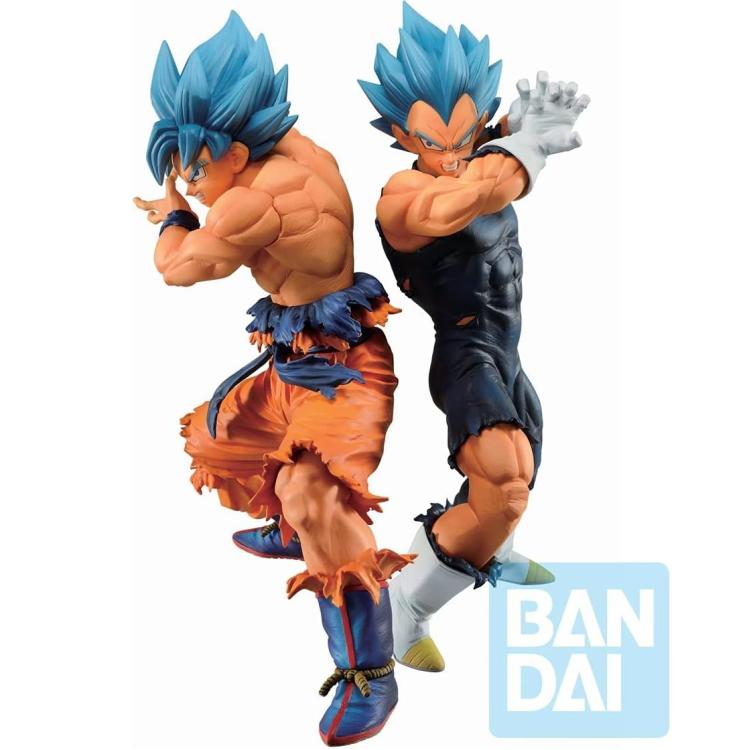 BANDAI DRAGON BALL ICHIBANSHO FIGURE SUPER SAYAN GOD SON GOKU & SSGSS VEGETA 21c