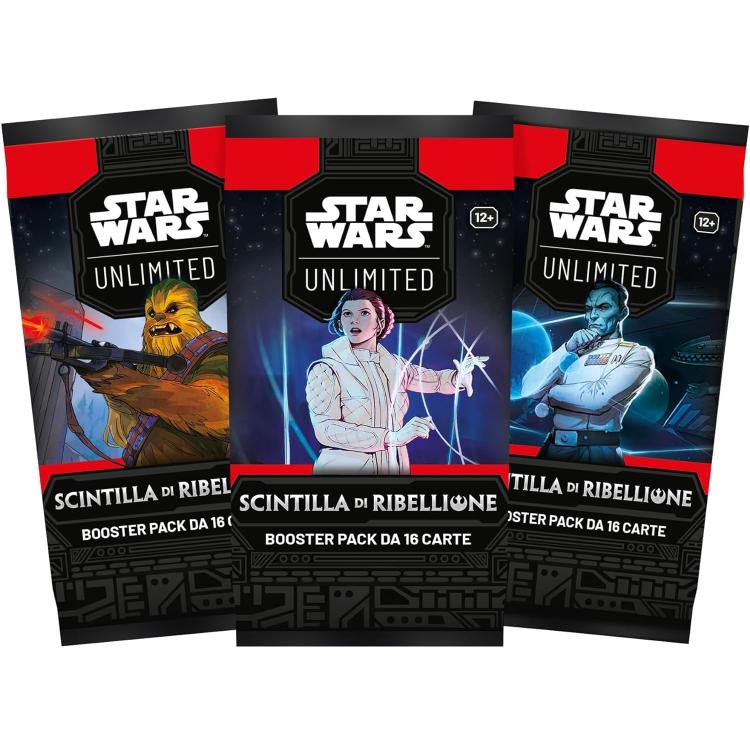 Star Wars Unlimited Scintilla Di Ribellione Display 24 Buste Booster Pack Tcg It
