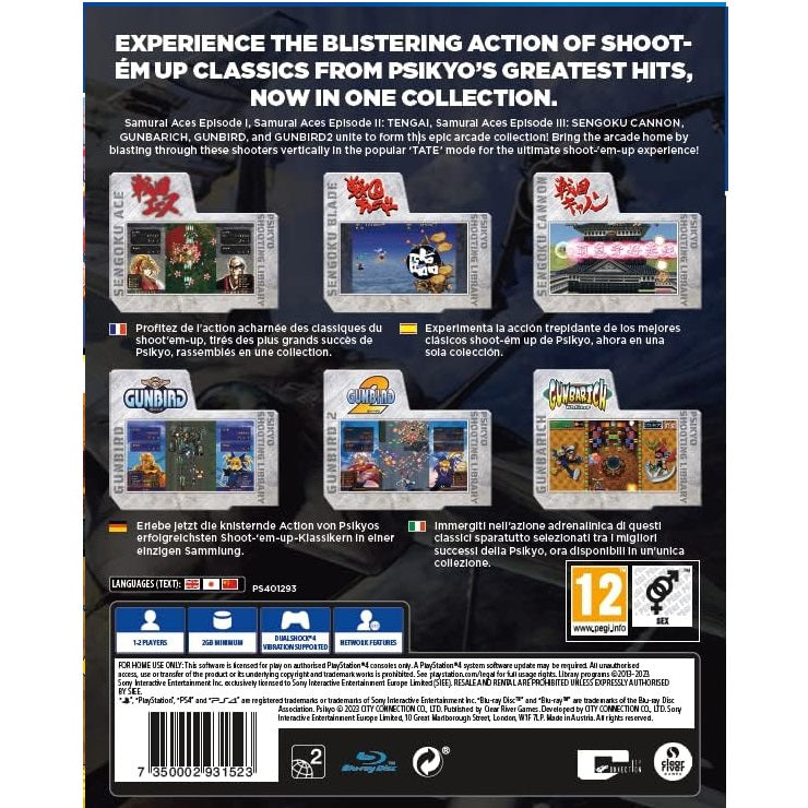 Psikyo Shooting Library (Vol 2) Ps4 Videogioco Playstation 4 Arcade Shoot 'Em Up