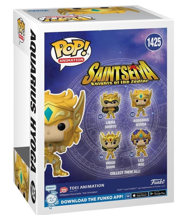 Funko Pop ! Animation Saint Seiya : (1425) Gold Aquarius Hyoga Vinyl In Stock