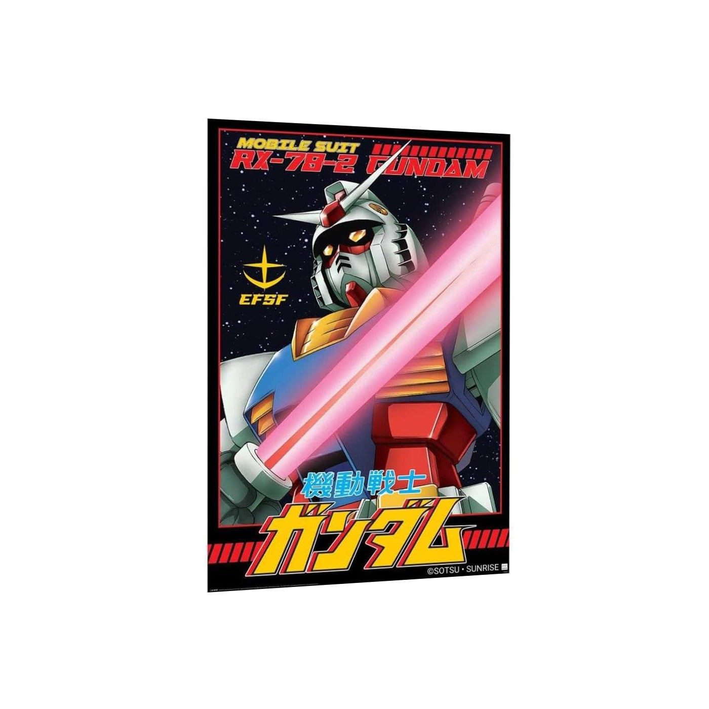 Maxi Poster Gundam (White Devil Mobile Suit RX-78) Parete Incorniciabile Cameretta 91x61 cm