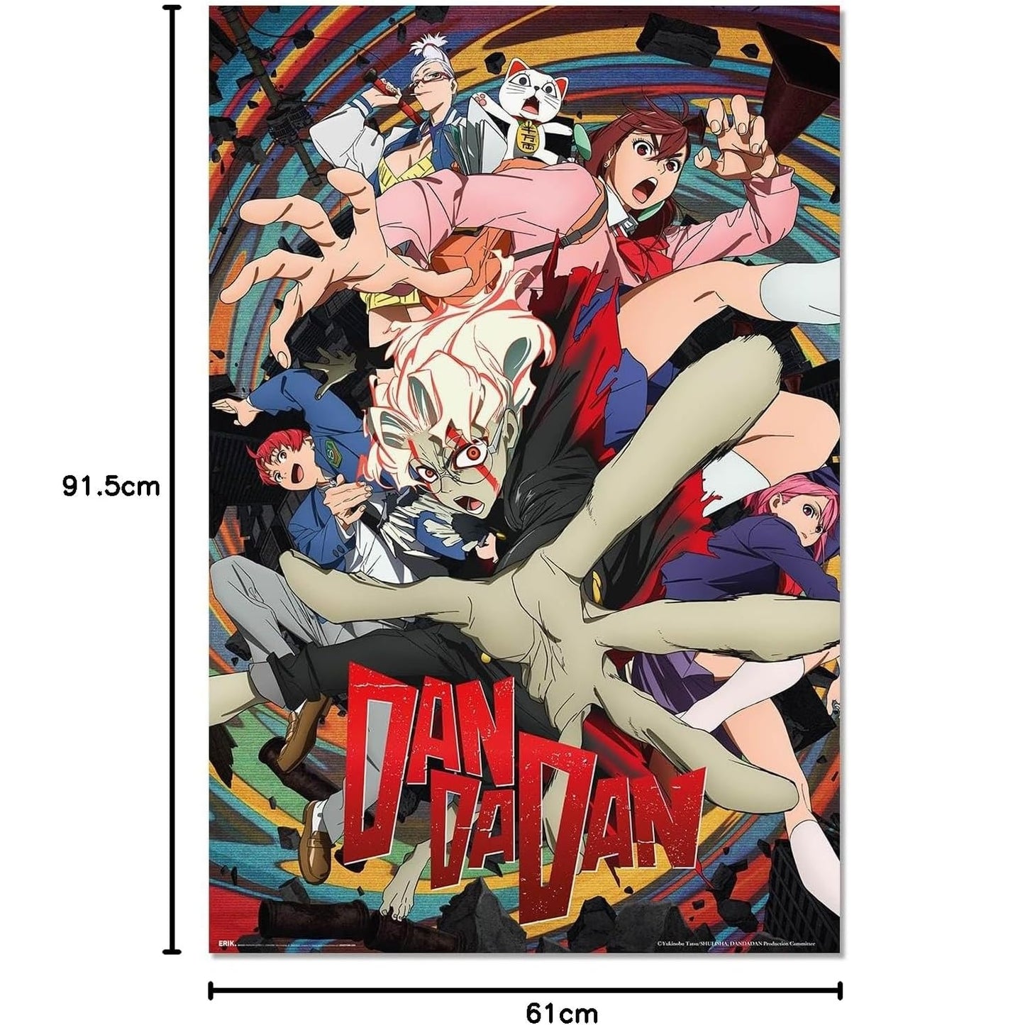 Maxi Poster Anime: (Dan da Dan 2) Manga a Parete Incorniciabile da Cameretta Fumetti Manga 91x61 cm