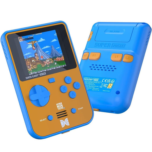 Super Pocket (Data East® Edition) - Console Portatile con 18 giochi Arceda classici