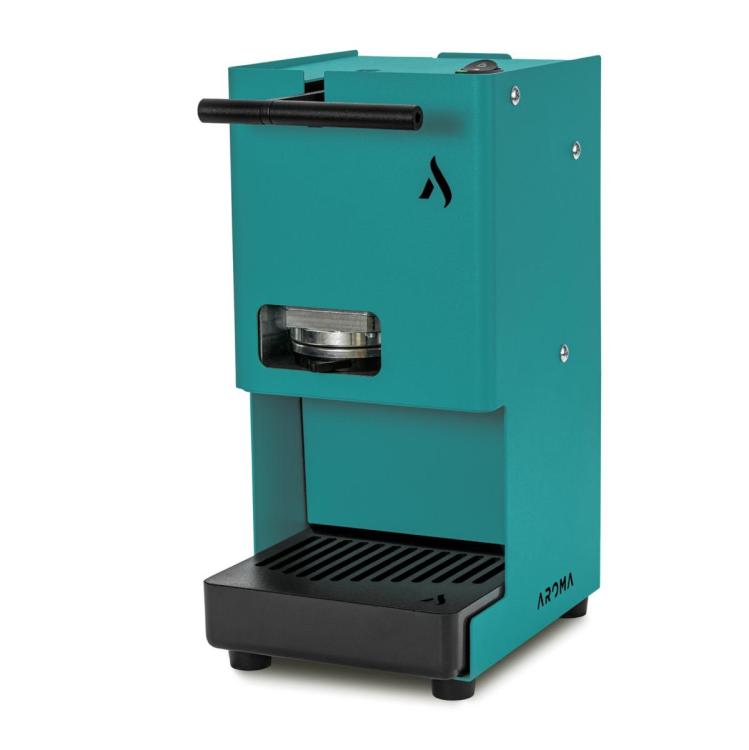 AROMA EGO' MACCHINA DA CAFFE ESPRESSO A CIALDE 44MM LED TURCHESE MADE IN ITALY
