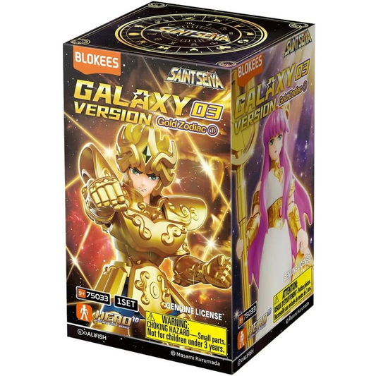 Blokees - Saint Seiya: Galaxy Version 03 - Gold Zodiac GV03 (Cavalieri dello Zodiaco) Hero 10 Action Figure (1 Random) 75033