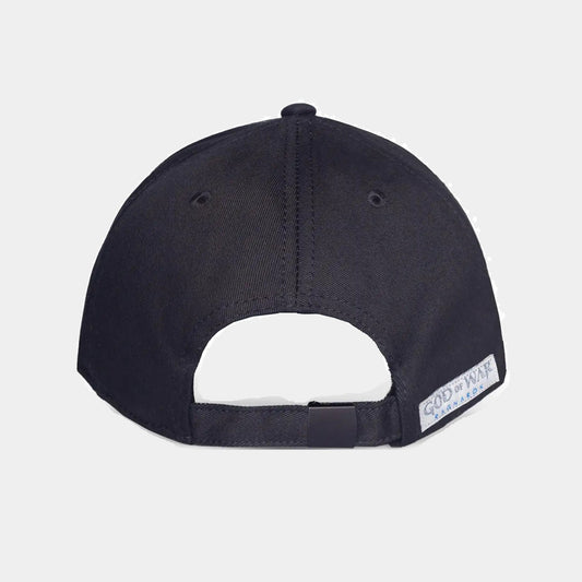 Difuzed - God of War (Ragnarok) Logo Ufficiale Strapback/Snapback - Berretto Cappello con Visiera Curva Cappellino Stile Basket/Baseball Cap Nero