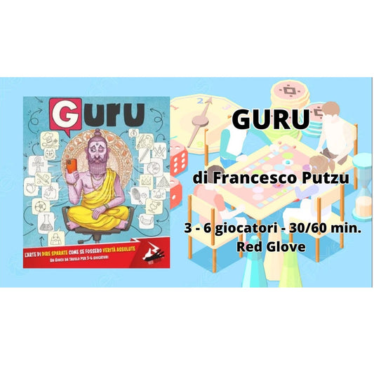 Red Glove Guru – Party Game Gioco da Tavolo 3-6 Giocatori 10+ Anni