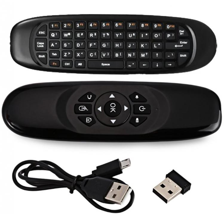 Telecomando Air Mouse Mini Tastiera Wifi Wireless 2.4Ghz Pc Android Smart Tv Box