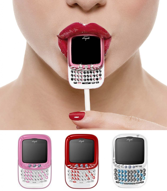Telefono Cellulare Dual Sim Fotocamera Bluetooth Anycool Chery Tastiera Qwerty