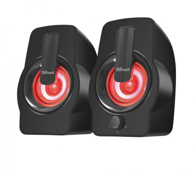 Trust Gemi Speaker Casse Audio Pc Desktop Stereo Con Led Rgb Altoparlante Usb