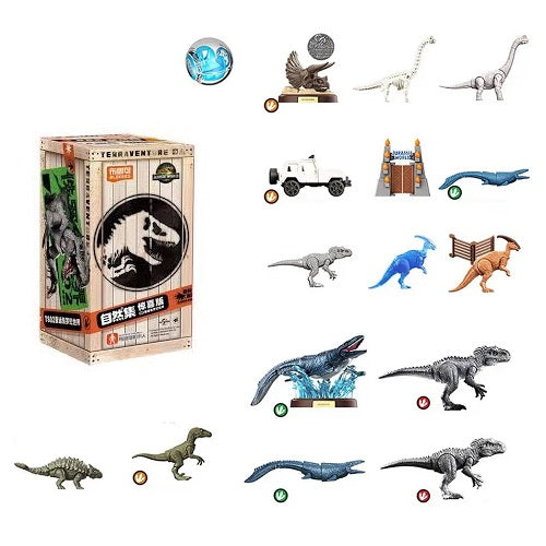 Blokees - Welcome to Jurassic World: Terraventure TS02 - Dinosaur Capture Operation 12 Designs - 12 Action Figure (BOX INTERA) 75642