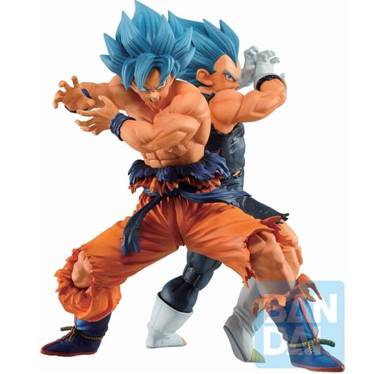 BANDAI DRAGON BALL ICHIBANSHO FIGURE SUPER SAYAN GOD SON GOKU & SSGSS VEGETA 21c