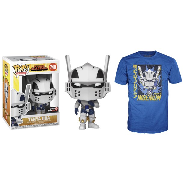 Set Funko Pop & Tee My Hero Academia Funko Ingenium Vinyl + T Shirt Box Bundle