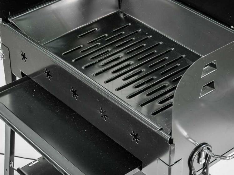 Ferraboli Barbecue Garda Carbonella Carrello Ruote Griglia 58X37 Grill Giardino