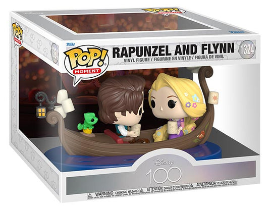 Funko Pop ! Moments Disney 100Th - Rapunzel E Flynn (1324) Figure Anniversary D1