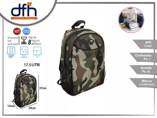 Zaino Termico Militare Borsa Termica Frigo Campeggio Mare Spiaggia Viaggi Picnic