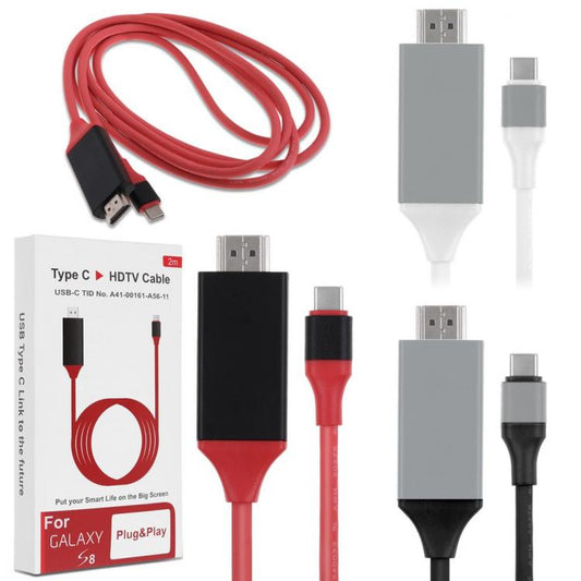 CAVO USB-C HDMI HDTV ADATTATORE PER COLLEGARE GALAXY S8 NOTE 8 - MACBOOK al TV