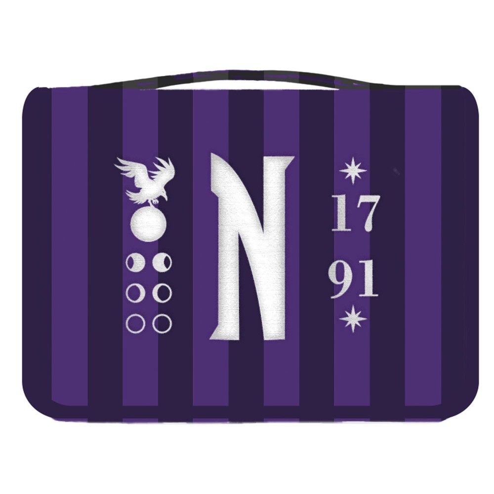 Beauty Case da Viaggio (Mercoledì Wednesday Addams) Collection Borsa Bag Borsellino Donna da Viaggio da Appendere Impermeabile con Scomparti e Gancio | Organizer Trucchi Portatile, Regalo Donna (24 x 20 x 9 cm)