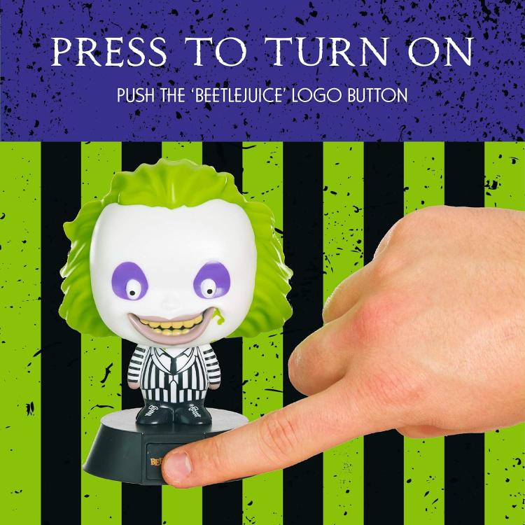 Paladone Beetlejuice Light Icons Bdp Lampada Notte 3D Tavolo Film Led Pp6497Bj