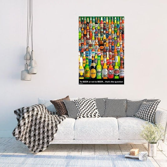 Maxi Poster Birre Collection (Cervezas To Beer Or Not To Beer) 91x61 cm Arte Incorniciabile da Pub Bar Casa Ufficio Locanda