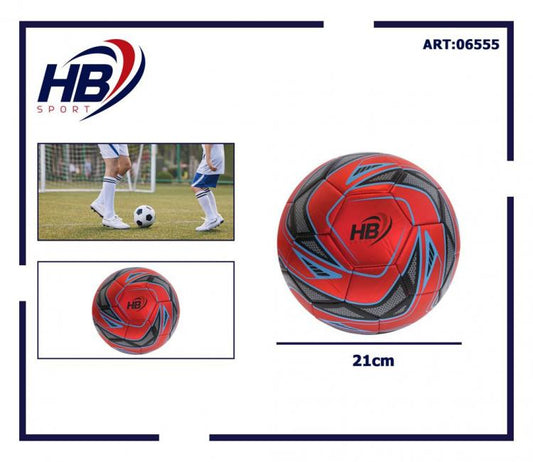 Pallone Calcio Palla Da Calcetto Football Misura 5 Regolamentare Ø 21Cm - Rosso
