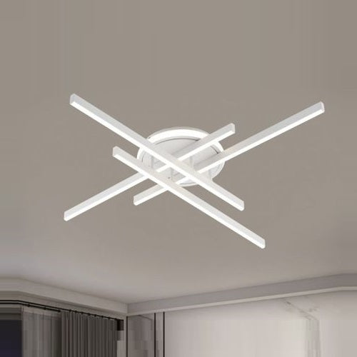 Plafoniera Moderna A Led 45 Watt Lampada Lampadario Soffitto Bianco Fredda 6500K
