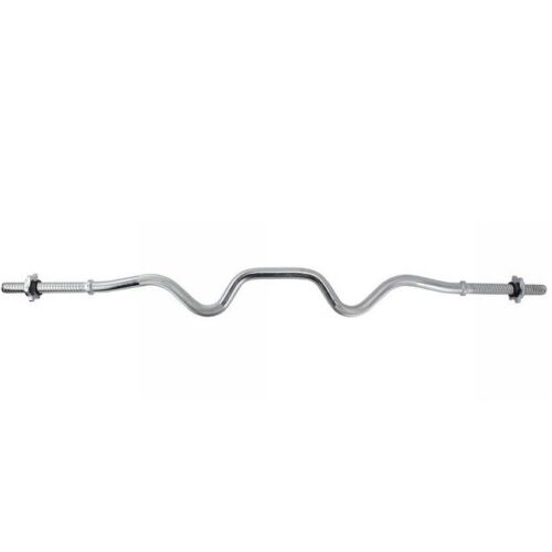 BILANCIERE ANGOLATO CURL SUPER EZ 150CM BARRA CURVA ACCIAI PALESTRA BODYBUILDING