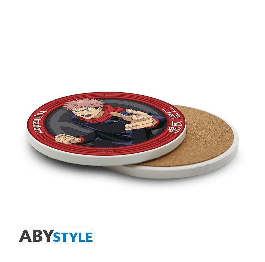 Abystyle - JUJUTSU KAISEN - Sottobicchiere Ceramic Coasters - Yuji Itadori