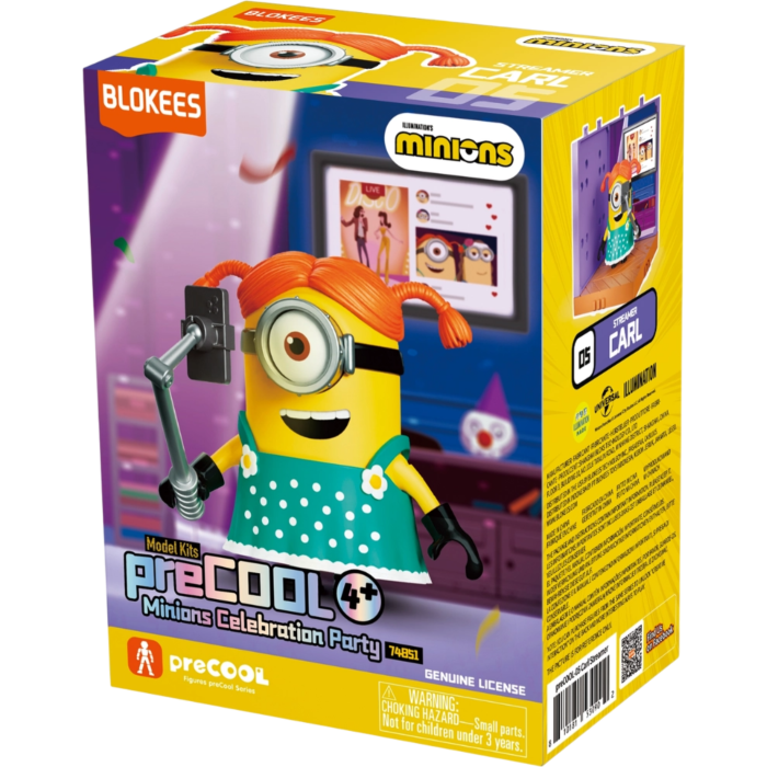 Blokees Minions - PreCool - Celebratate Party Series 02 - Plastic Model Kits (Carl the Streamer) - Action Figure 74851
