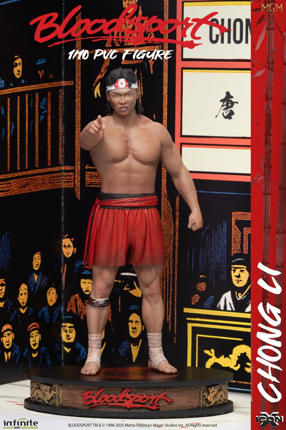 Infinite - Bloodsport (Chong Li) Icon X Figure Pvc 20cm film Van Damme (Preorder) Statuetta
