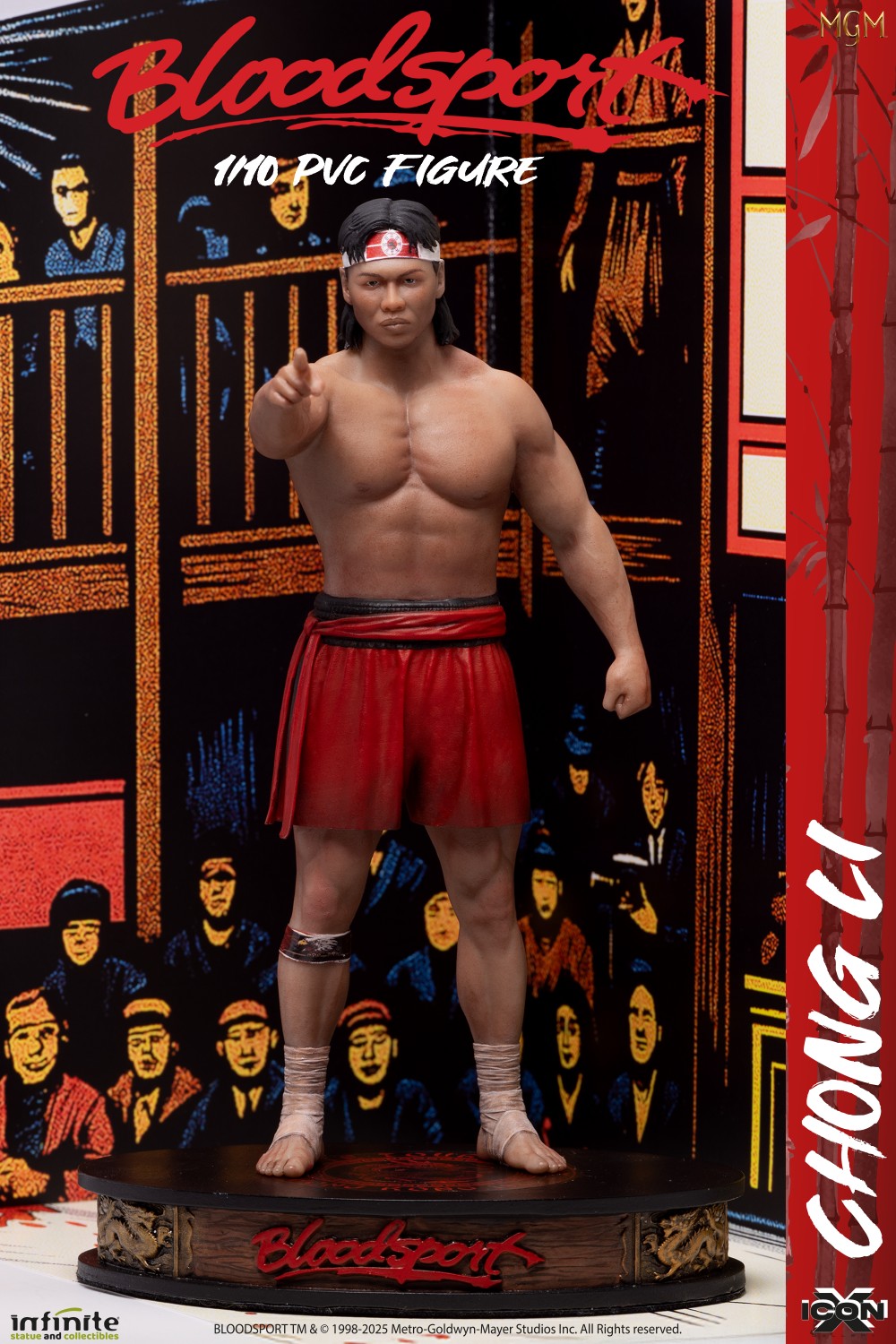 Infinite - Bloodsport (Chong Li) Icon X Figure Pvc 20cm film Van Damme (Preorder) Statuetta