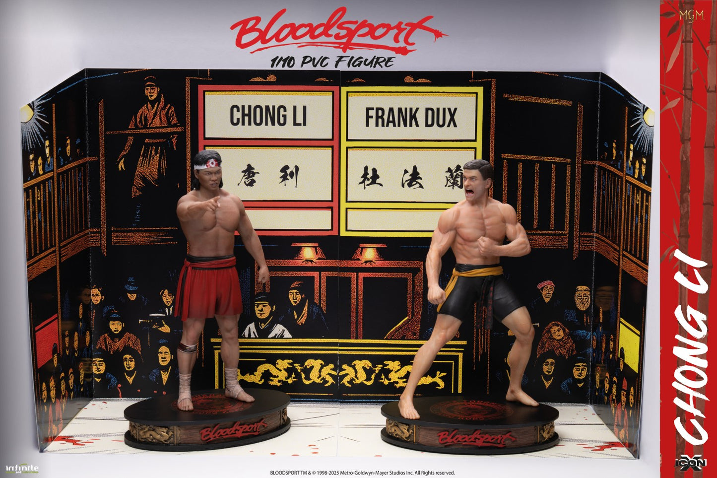 Infinite - Bloodsport (Chong Li) Icon X Figure Pvc 20cm film Van Damme (Preorder) Statuetta