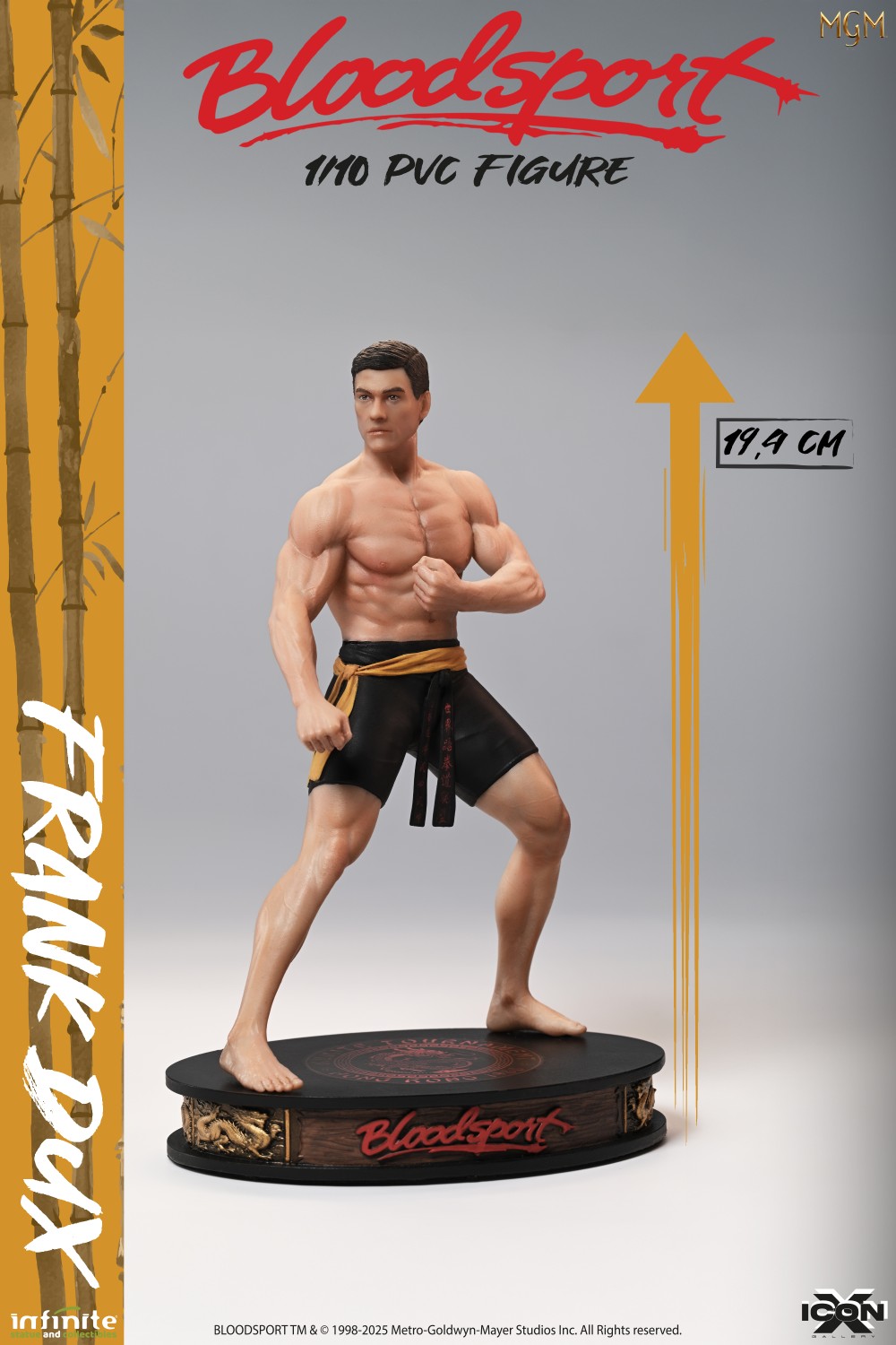 Infinite - Bloodsport (Frank Dux) Icon X Figure Pvc 20cm Film Van Damme (Preorder) Statuetta