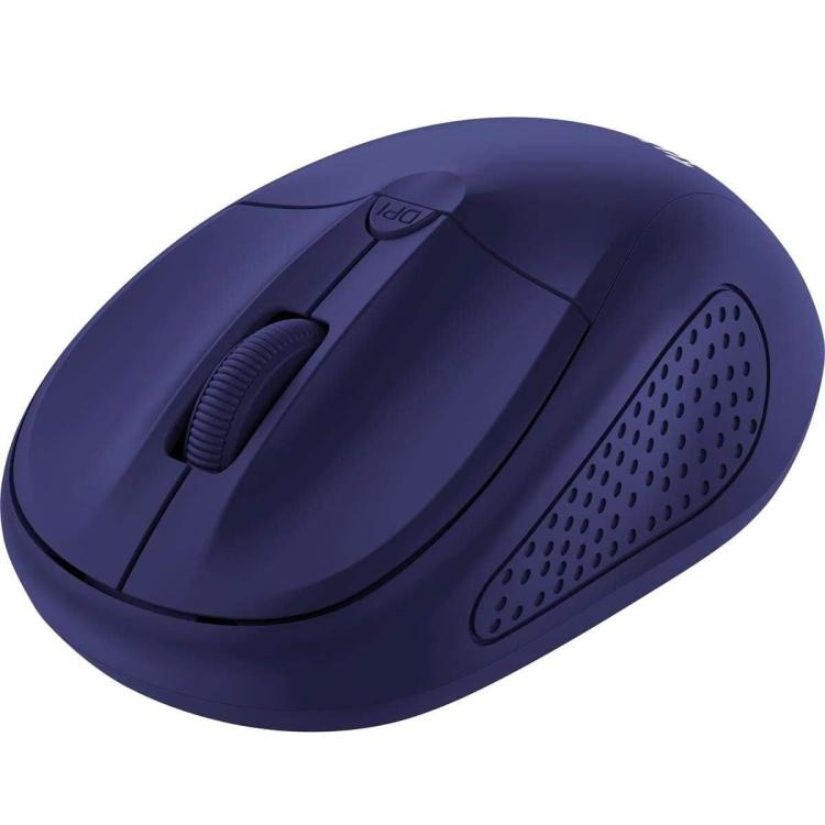 Trust Mouse Primo Wireless Compatto Ambidestro Ottico 1600 Dpi Dark Matt Blu