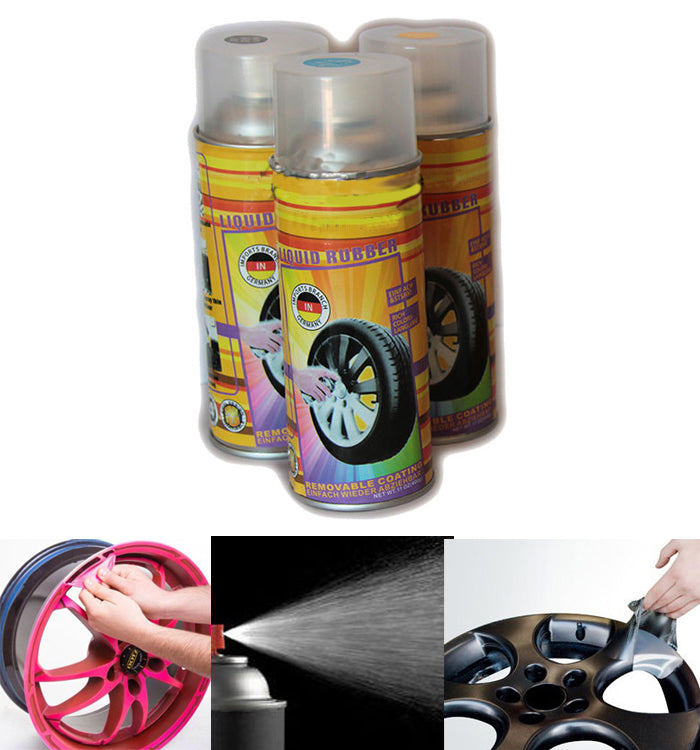 Vernice Removibile Bomboletta Spray 400Ml/ Pellicola/Wrapping Cerchi Auto Bianco