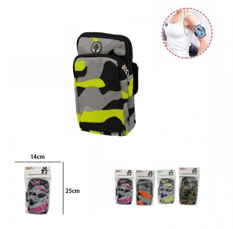 Marsupio Da Braccio Fascia Uomo Porta Cellulare Fitness Bici Corsa Smartphone