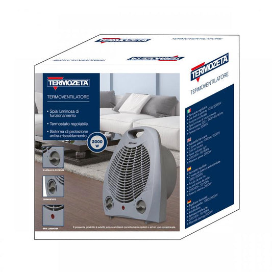 Termozeta Caldobagno Termoventilatore Termoconvettore Stufetta Elettrica 2000W