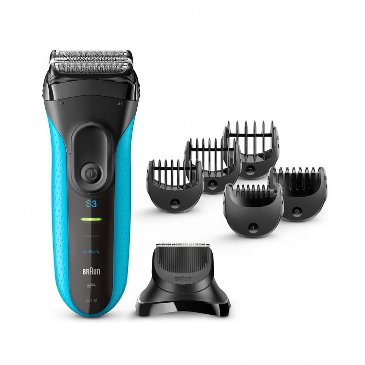 BRAUN RASOIO BARBA ELETTRICO SERIE3 SHAVE&STYLE 3010BT RICARICABILE IMPERMEABILE