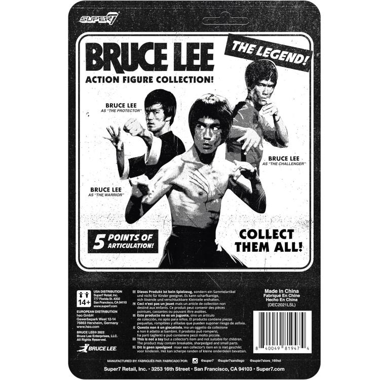 Reaction Super7 Bruce Lee "Challenger" Aspirante Action Figure Figura Collezione
