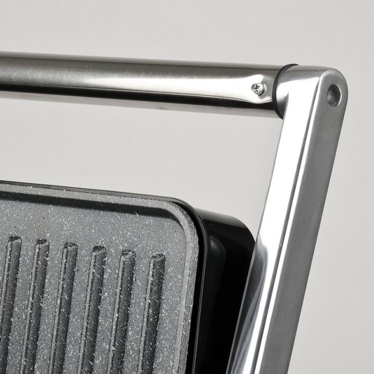 Girmi Bistecchiera Elettrica Piastra Acciaio Inox Bs46 Termostato 30X24Cm 2000W