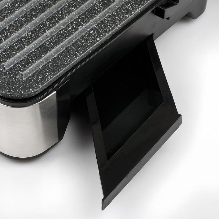 Girmi Bistecchiera Elettrica Piastra Acciaio Inox Bs46 Termostato 30X24Cm 2000W