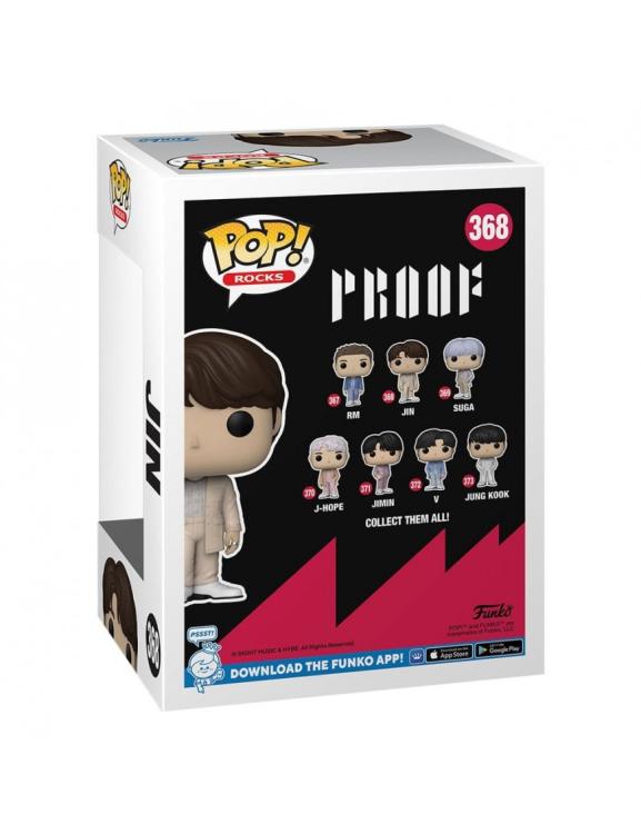 Funko Pop ! Rocks Bts Series 4 - (368) Jin Proof Vinyl Figure Boyband 9Cm Group