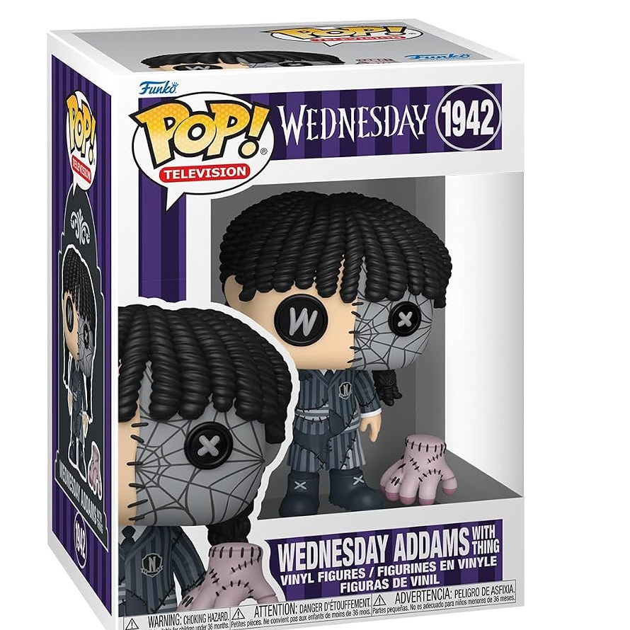 Funko Pop ! Television - Wednesday (1942) Mercoledi Addams - Vinyl Patch Figure 9cm