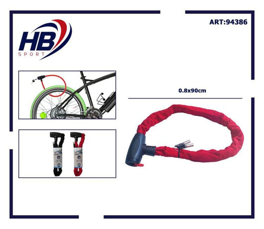 Hb Catena Rivestita Lucchetto Antifurto Metallo Per Scooter-Moto-Bici Elettrica