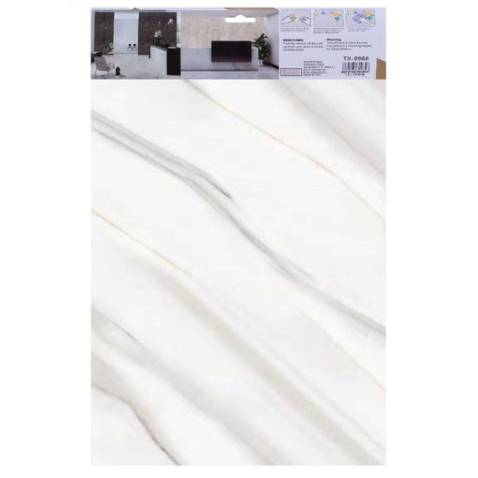 ADESIVO CARTA DA PARATO 3D EFFETTO MARMO NUVOLA PANNELLO SPUGNA 30X60CM |TX-9986