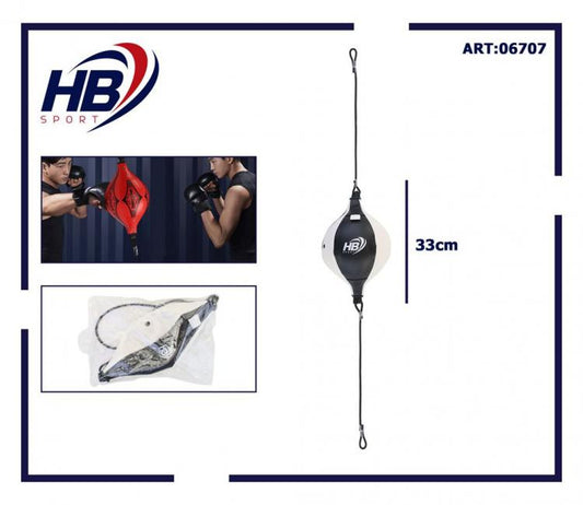 Hb Palla Tesa Sacco Boxe Elastico Colpitore Taekwondo Speed Ball Pugilato Bianco