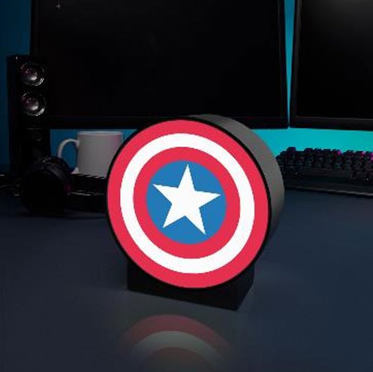 Paladone Box Light Marvel Captain America Lampada Led Capitan America 16Cm Nuova